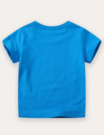 Dinosaur Print Short-sleeved T-shirt